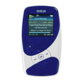 RCA M4001 - 1 GB Digital Player User manual RCA M4001 - 1 GB Digital Player User manual