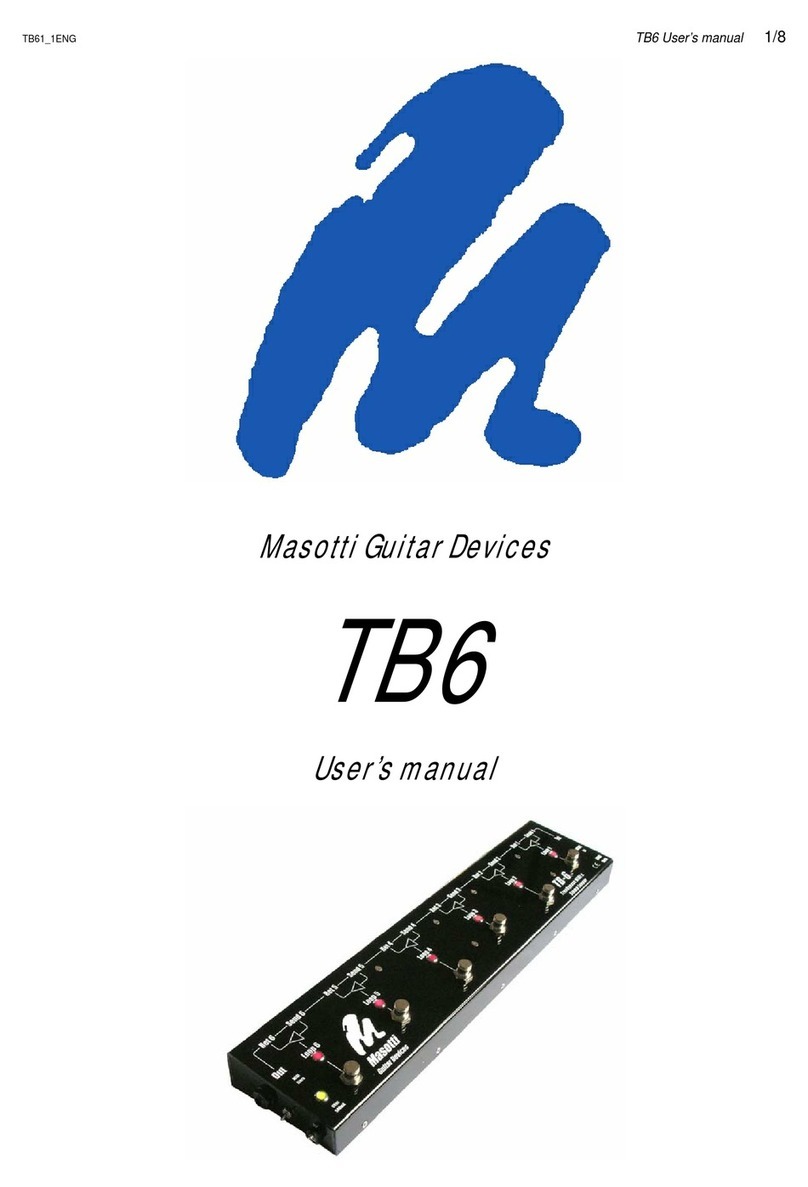 Masotti TB6 user manual