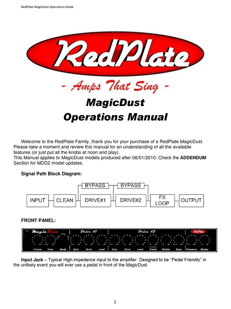 RedPlate MagicDust Operation manual
