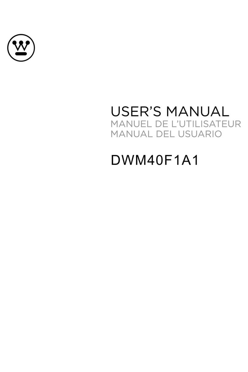 Westinghouse DWM40F1A1 User manual