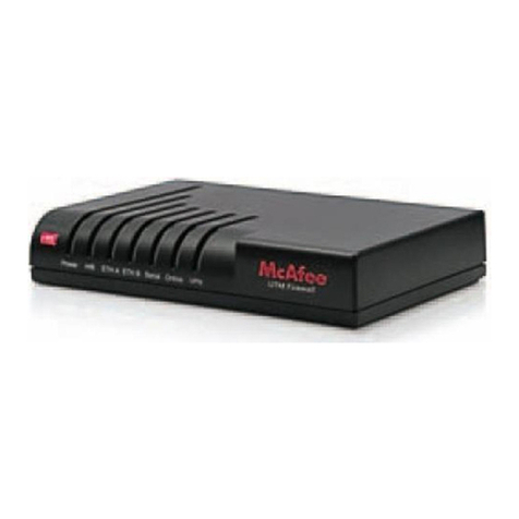 McAfee SG310 Instruction Manual McAfee SG310 Instruction Manual