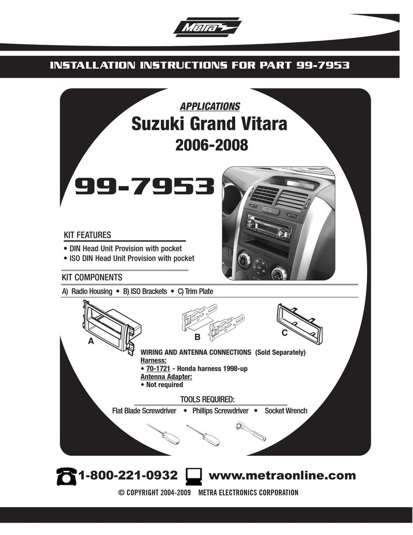 Metra Electronics 99-7953 installation instructions