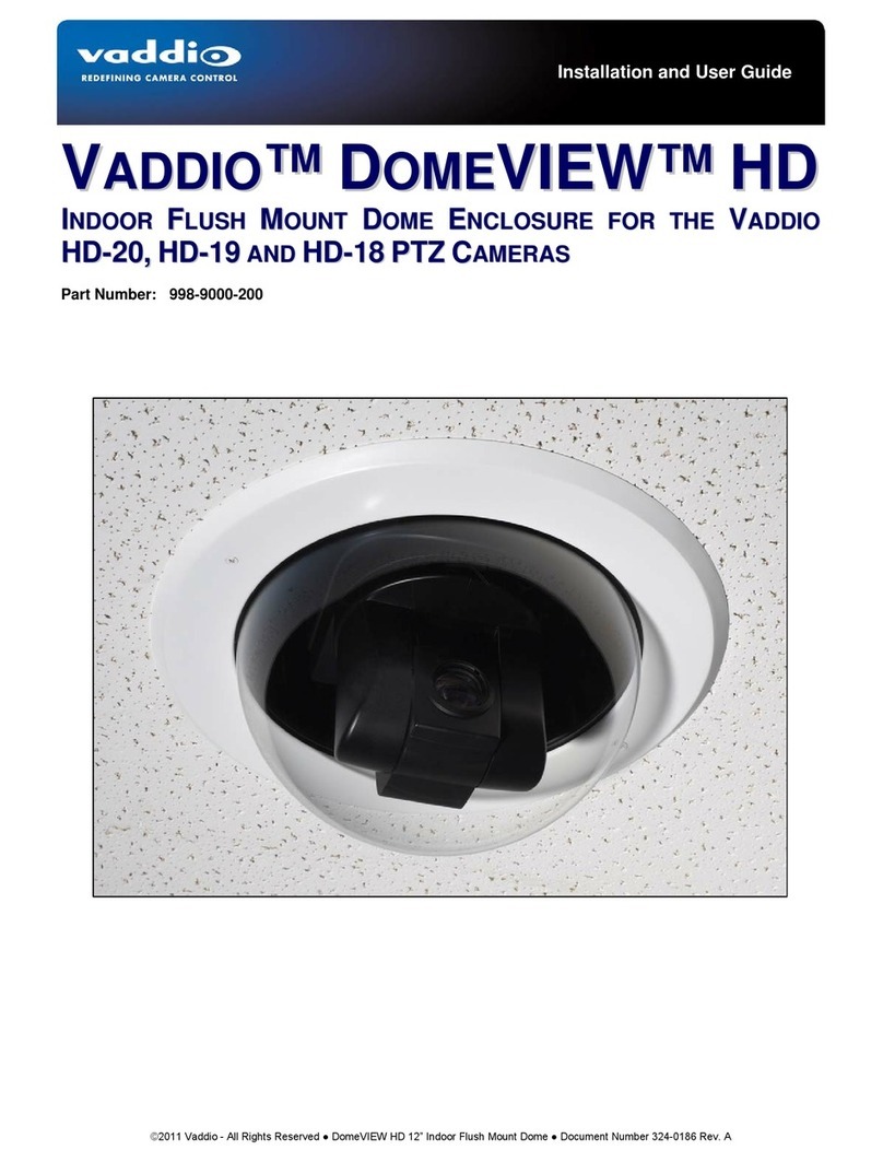 VADDIO WALLVIEW DVI/HDMI HD-20 Installation and user guide