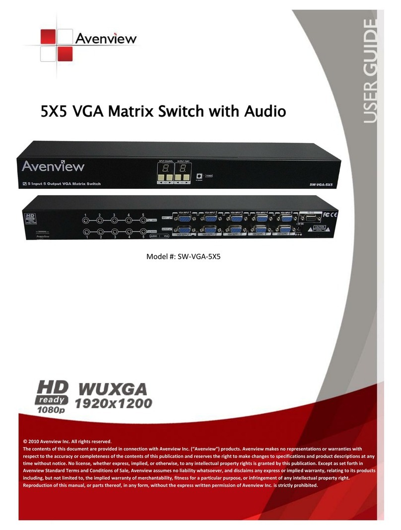 Avenview SW-VGA-5X5 user guide