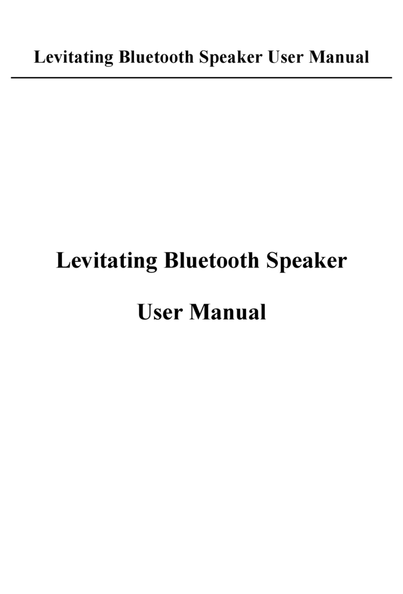 OM/ONE Levitating Bluetooth Speaker user manual