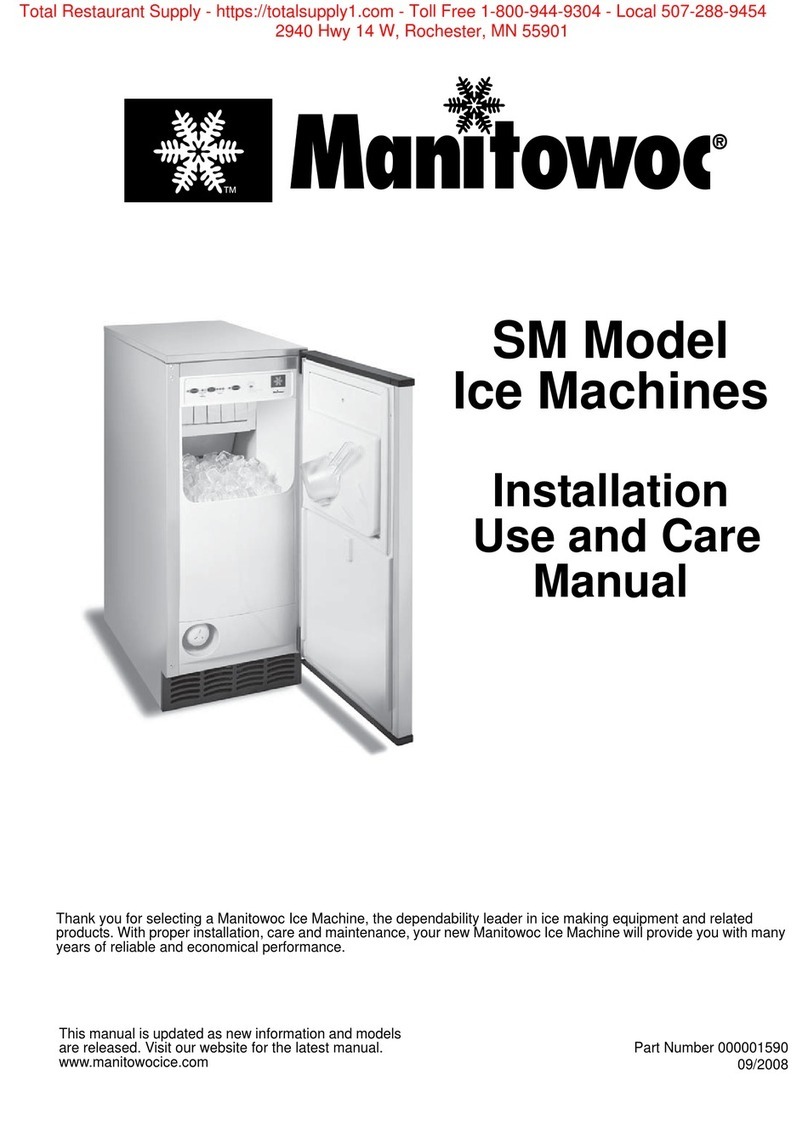 Manitowoc SM Installation, use & care manual