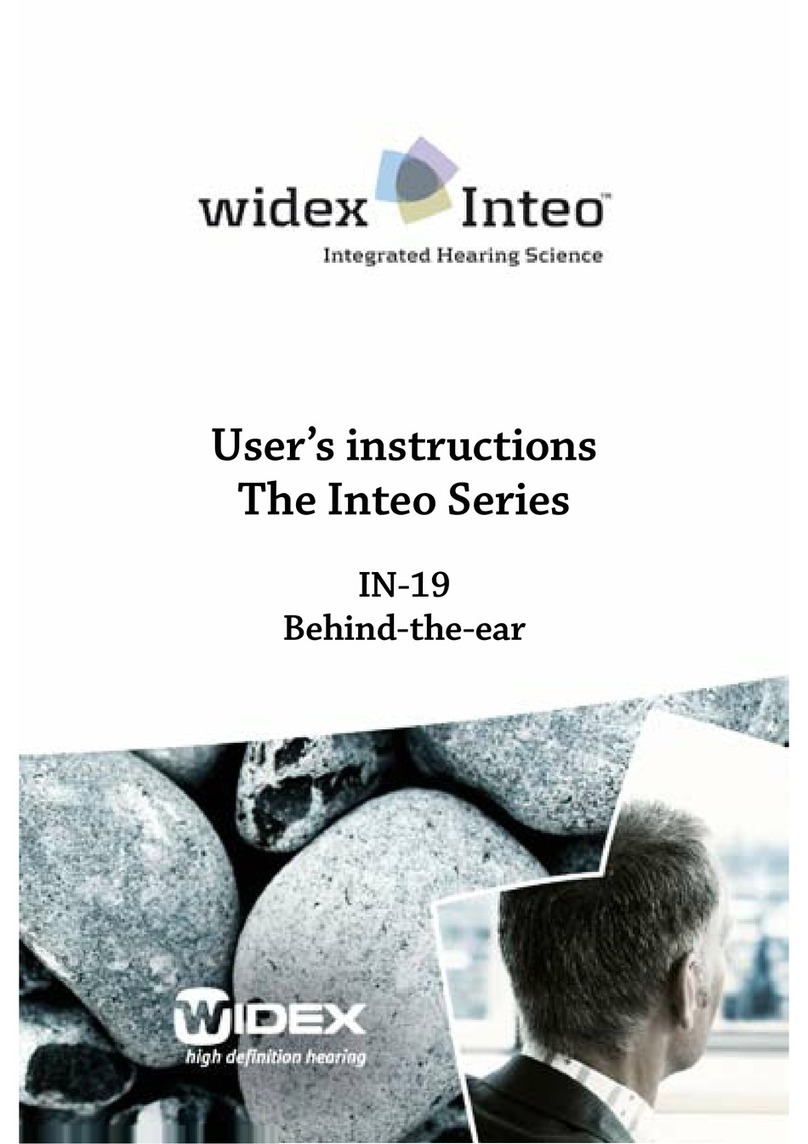 Widex INTEO IN-19 User manual