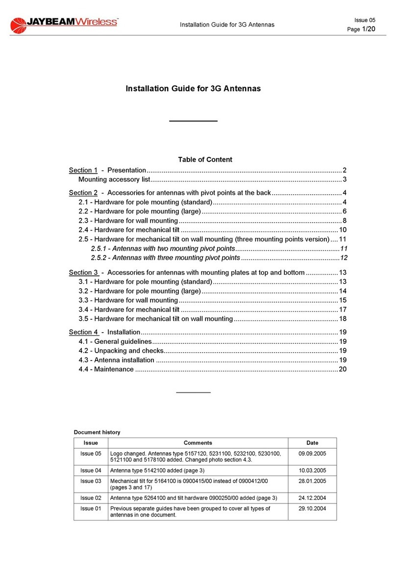 Jaybeam Wireless 5157120 installation guide Jaybeam Wireless 5157120 installation guide