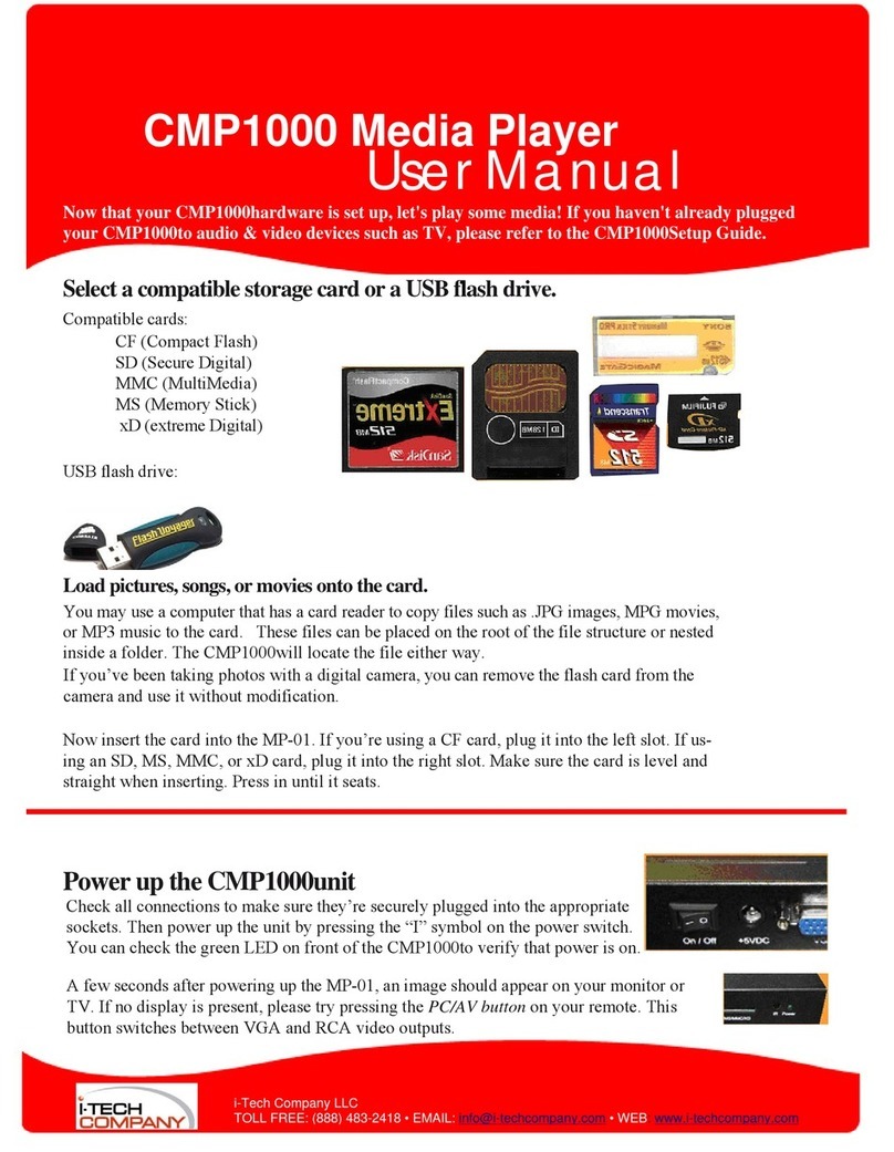 I-Tech CMP1000 User manual