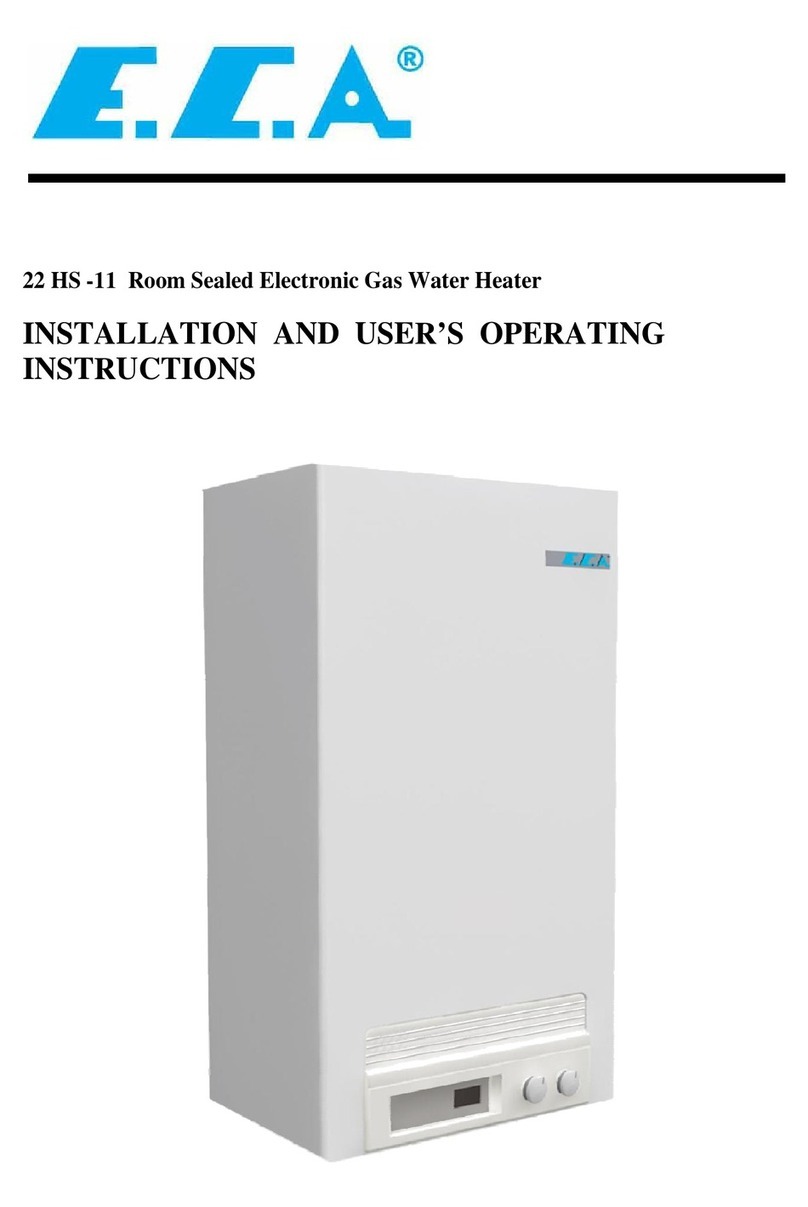 E.C.A. 22 HS -11 Installation and user's operating instructions