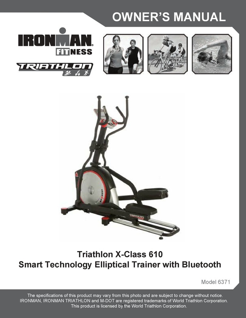 Ironman Fitness triathlon X-Class 610 owner's manual