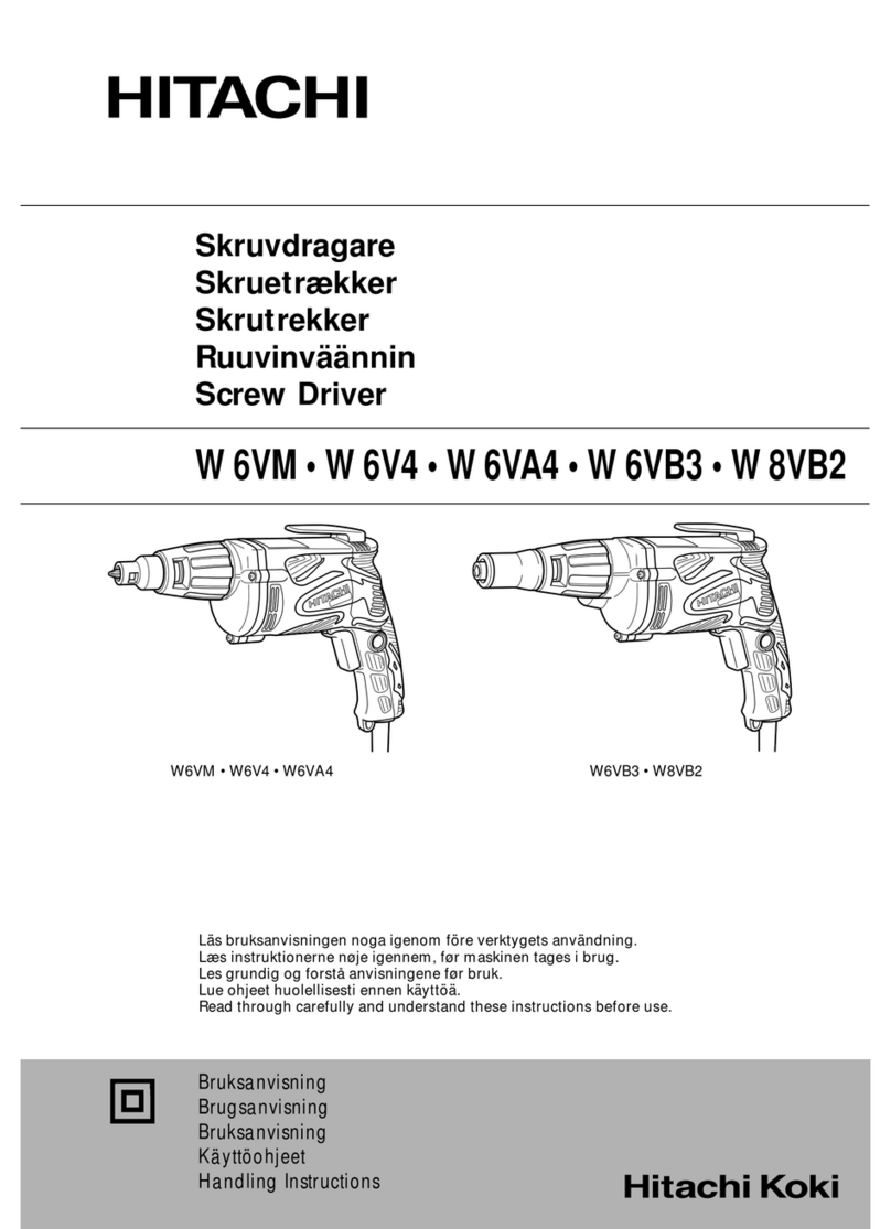 Hitachi W 6VM User manual