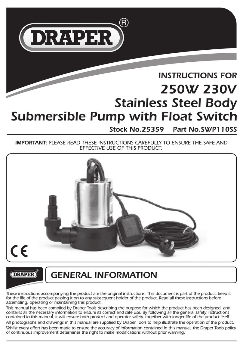Draper SWP110SS User manual