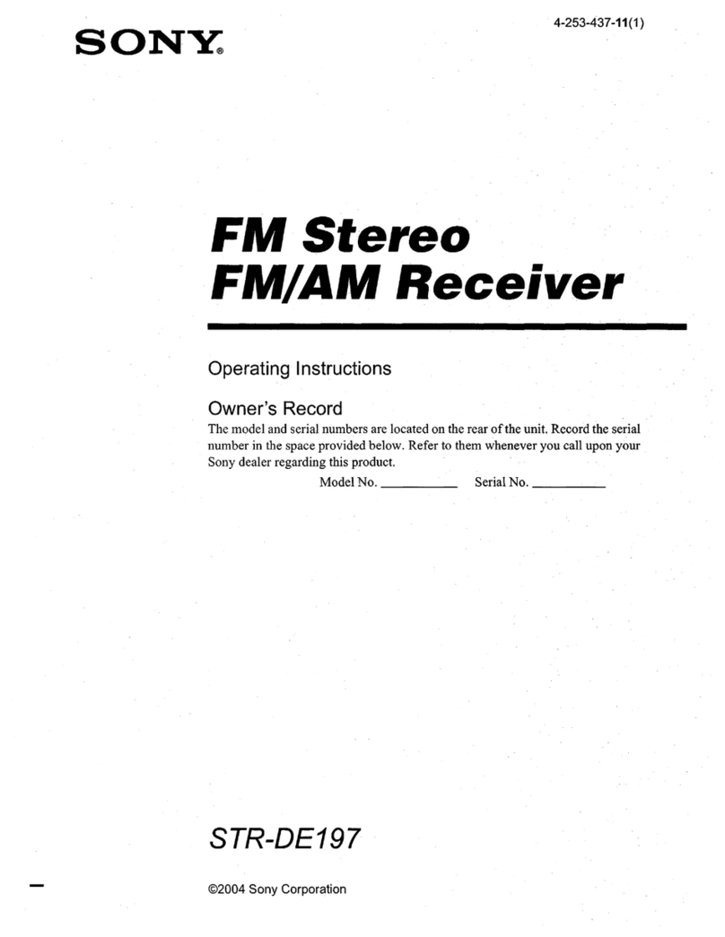 Sony STR-DE197 operating instructions