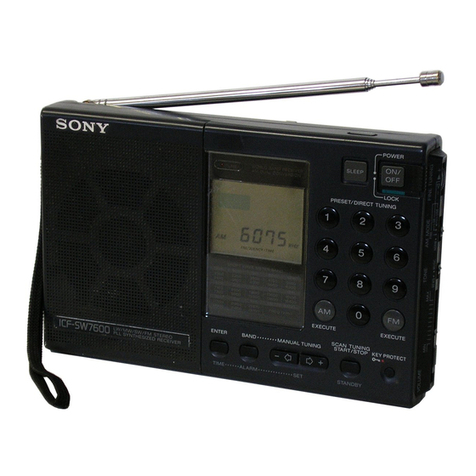 Sony ICF-SW7600 User manual