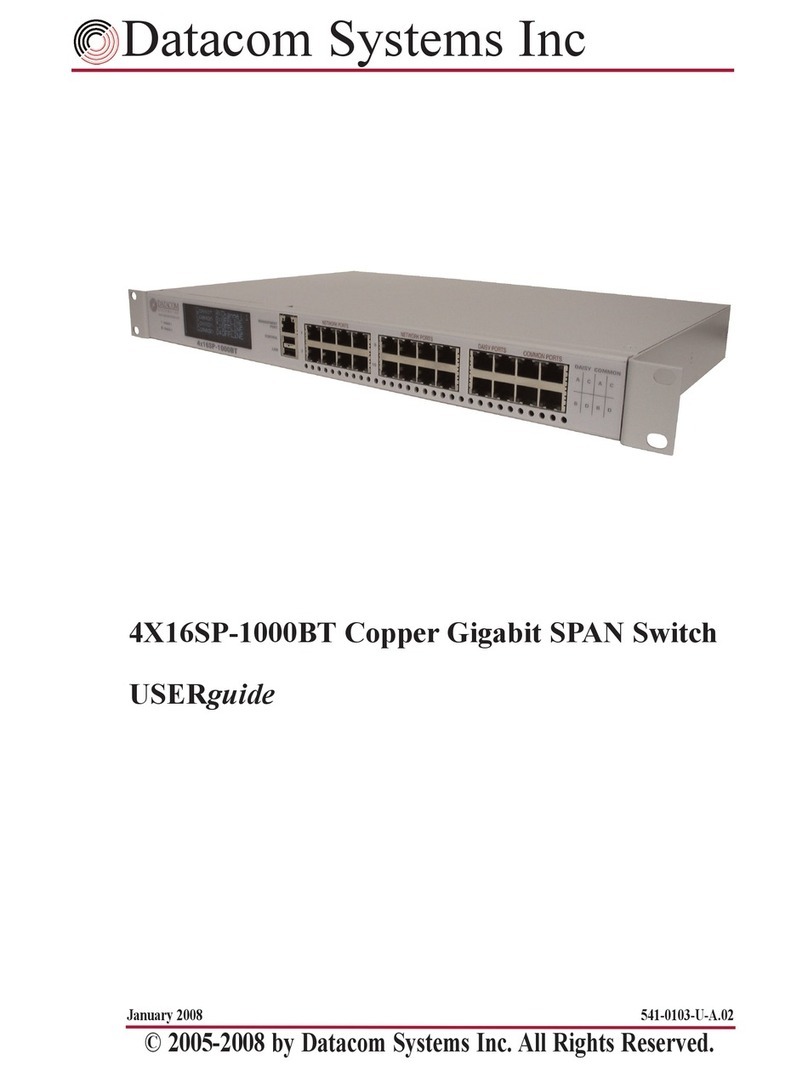 Datacom Systems 4X16SP-1000BT user guide
