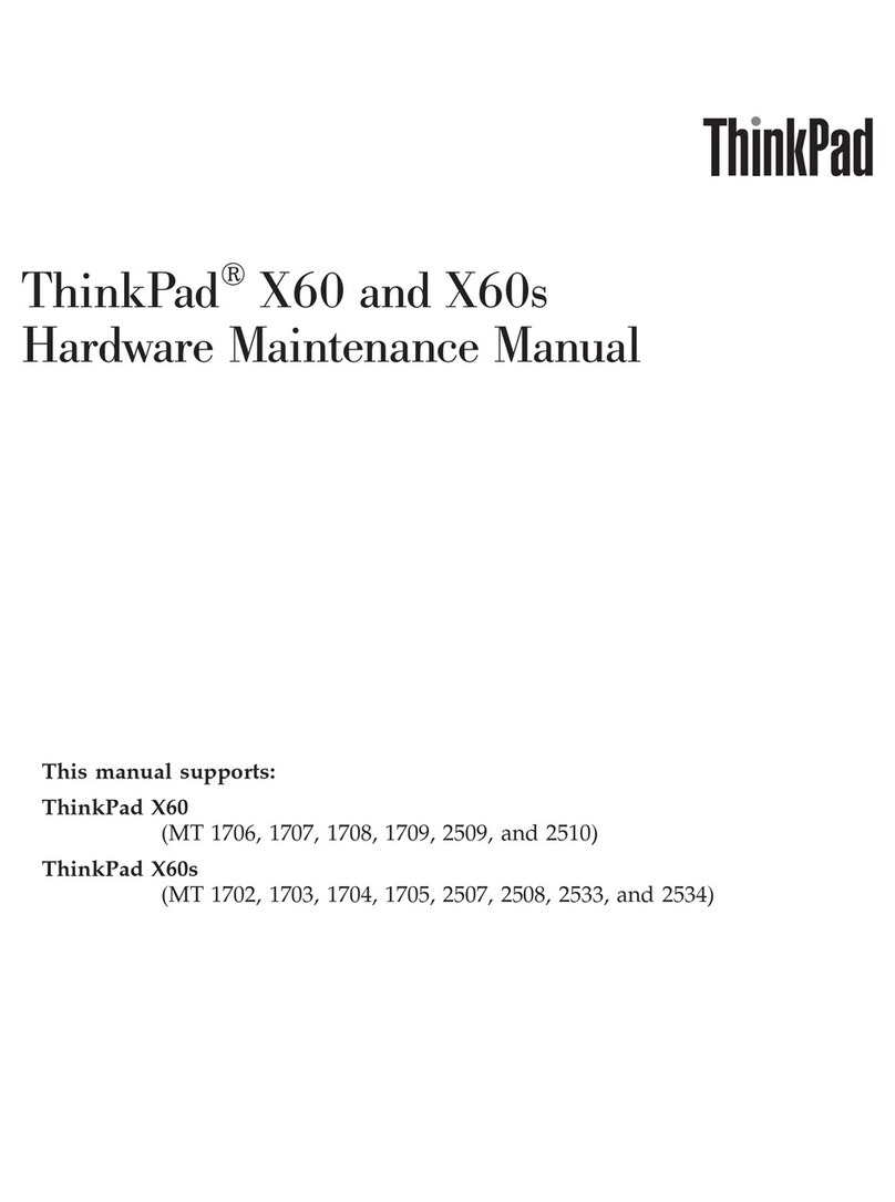 Lenovo ThinkPad X60 Tablet Owner's manual
