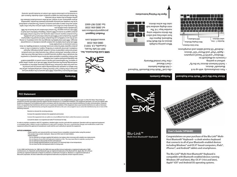 SMK-Link Blu-Link VP6640 user guide