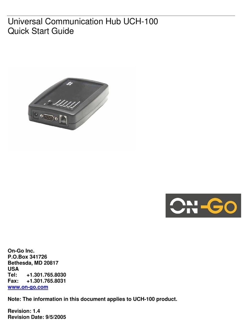 Ongo UCH-100 quick start guide Ongo UCH-100 quick start guide
