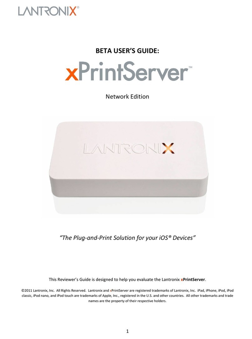 Lantronix xPrintServer user guide