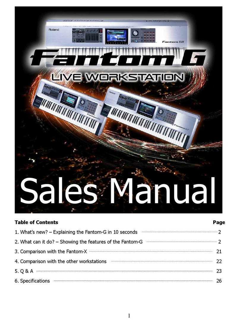 Roland Fantom-G none User manual