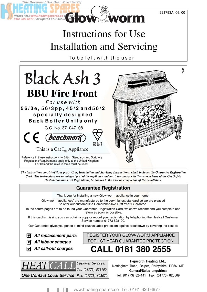 Glowworm Black Ash 3 Operating manual