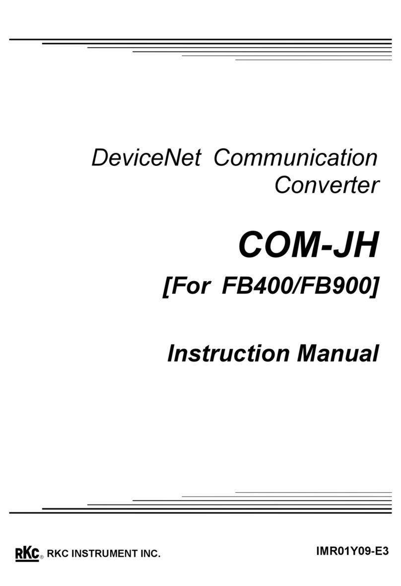 RKC INSTRUMENT DeviceNet COM-JH User manual