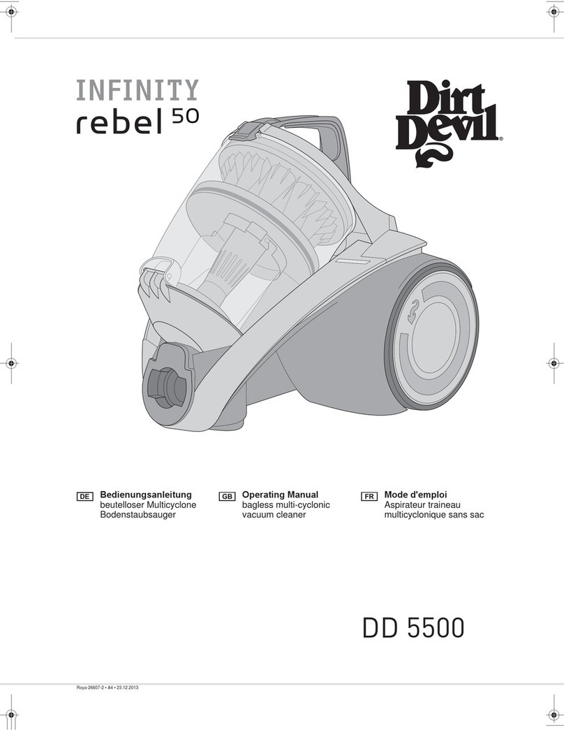 Dirt Devil Infinity rebel 50 DD 5500 User manual