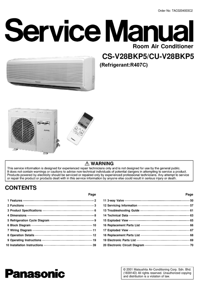 Panasonic CS-V28BKP5 User manual