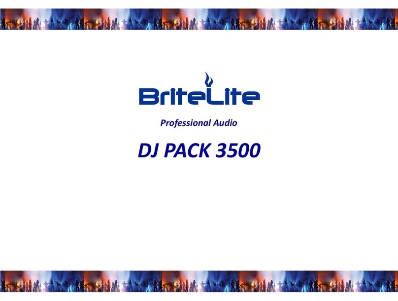 BriteLite DJ PACK 3500 user manual