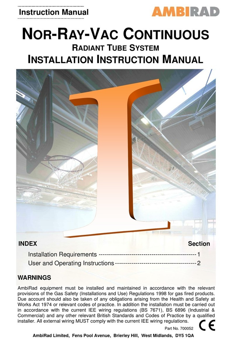 Ambirad NRV12LR Installation instructions manual