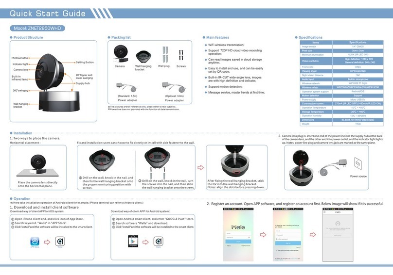 Talos Security ZNET2850WHD quick start guide