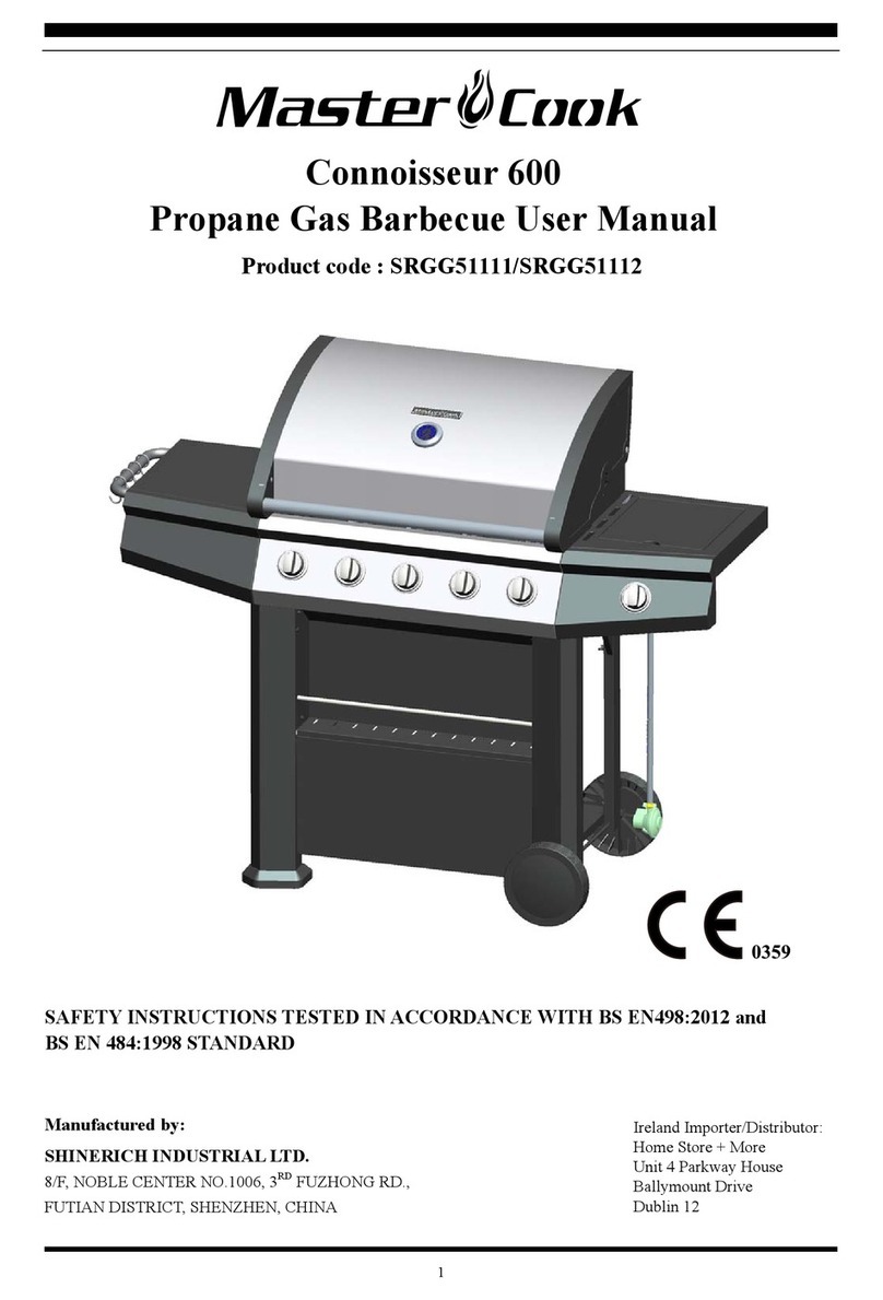 Master cook Connoisseur 600 SRGG51111 User manual