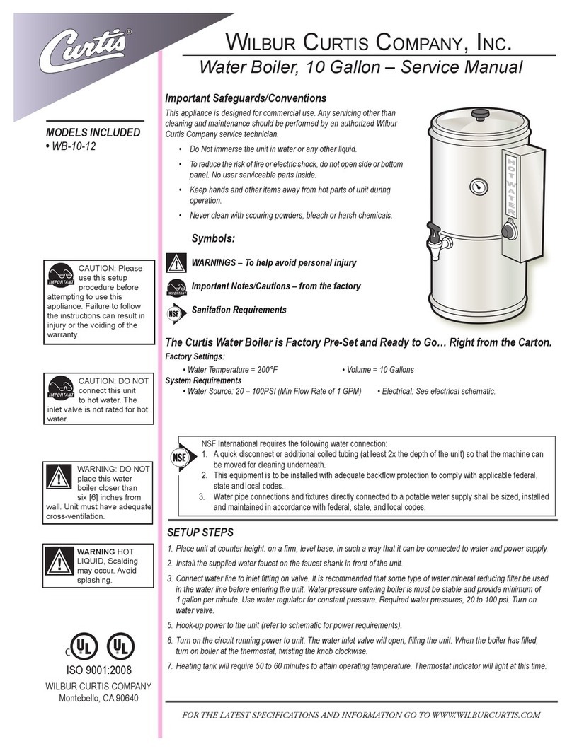 Curtis WB-10-12 User manual