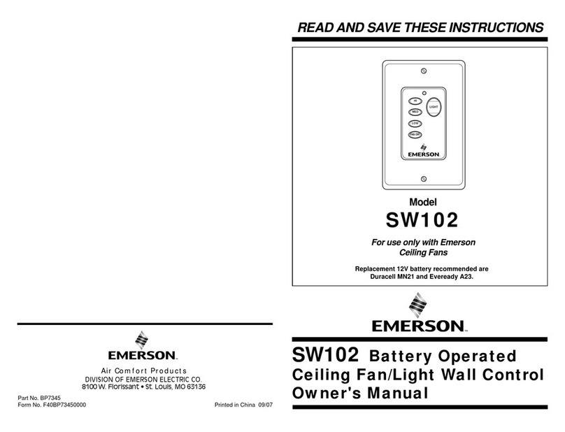 Emerson SW102 owner's manual