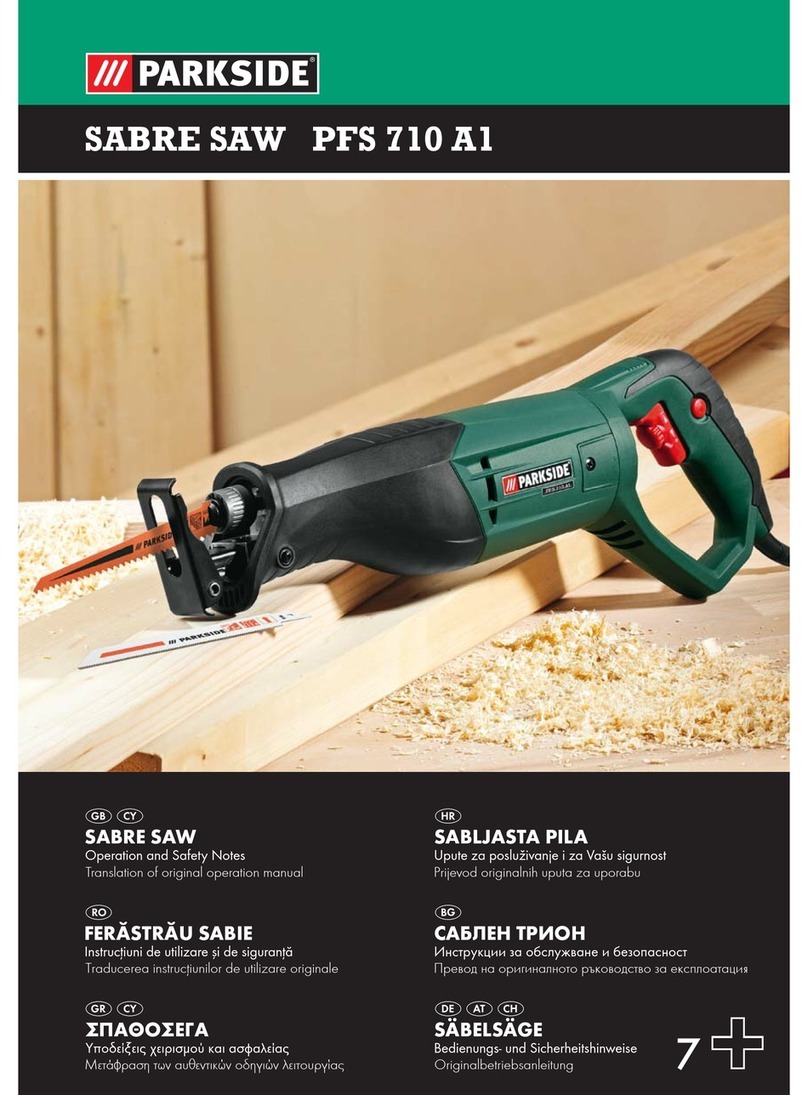 Parkside SABRE SAW PFS 710 A1 User manual