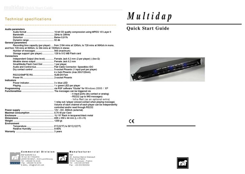 RSF Woodburning Fireplaces Multidap quick start guide