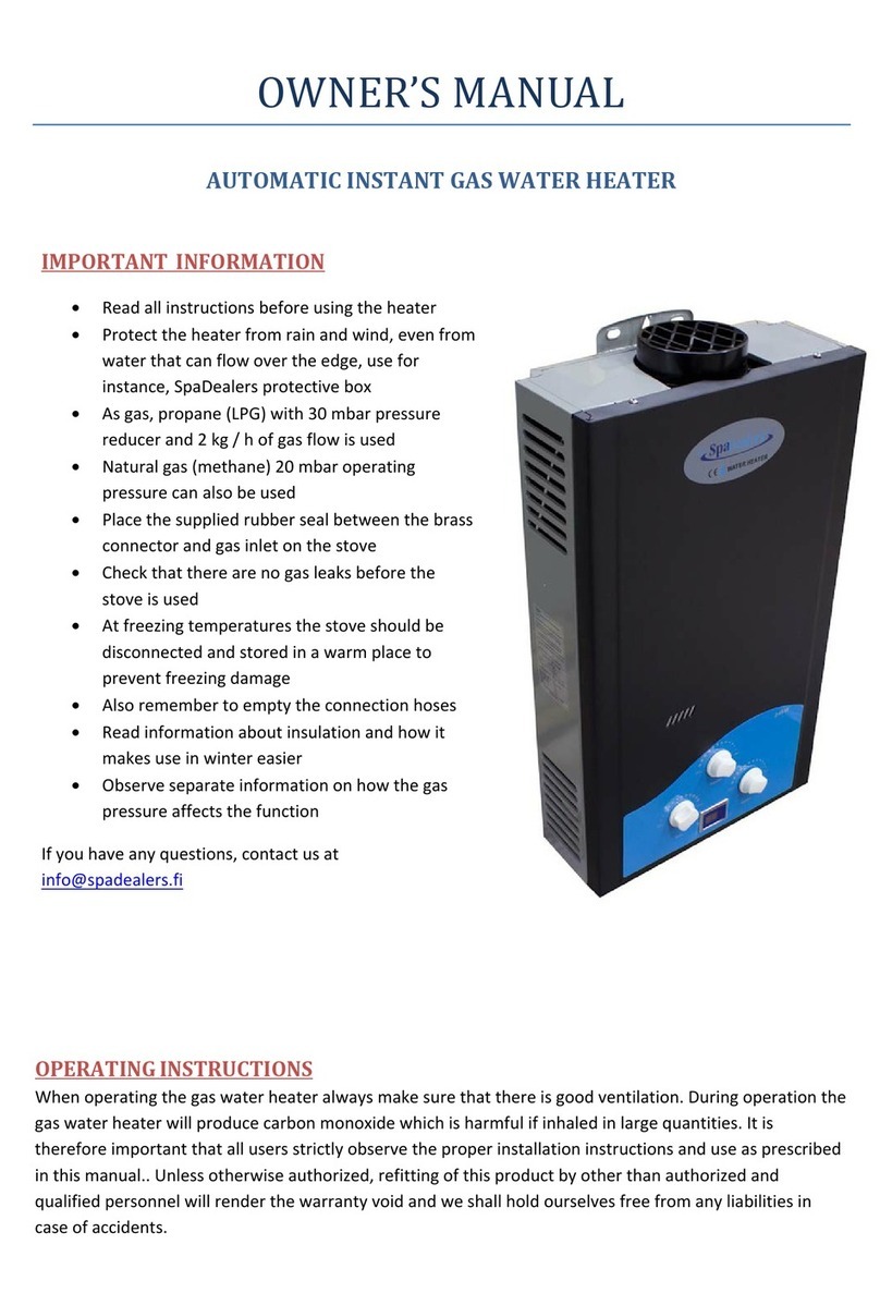 SpaDealers JSD?12L owner's manual