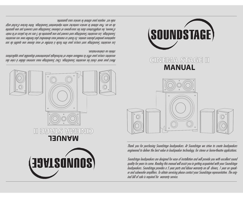 Soundstage CINEMA STAGE II User manual