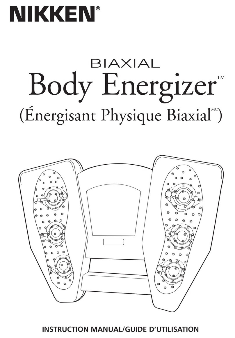 Nikken Biaxial Body Energizer instruction manual