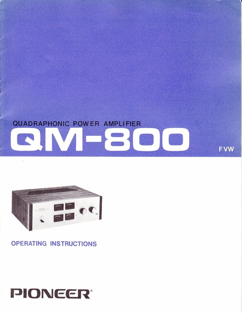 Pioneer QM-800 User manual
