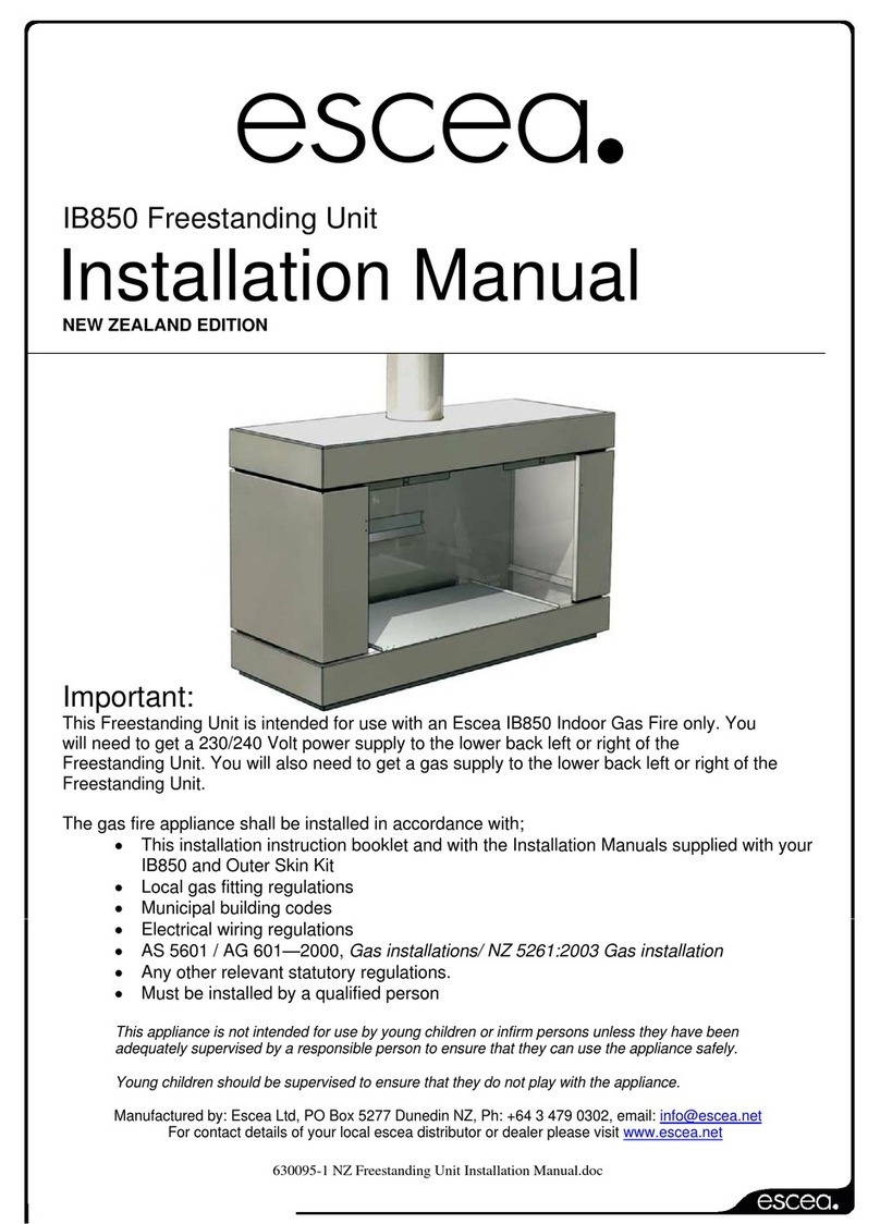Escea IB850 User manual