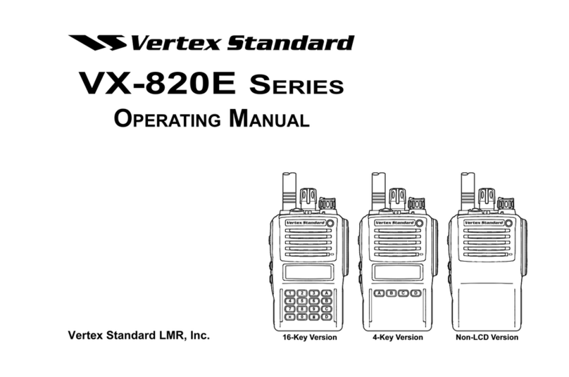 Vertex Standard VX-820E Series operating manual