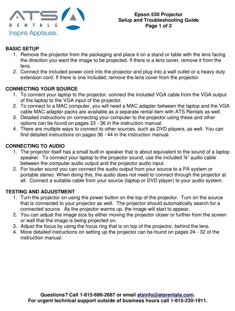 Epson PowerLite 530 User manual