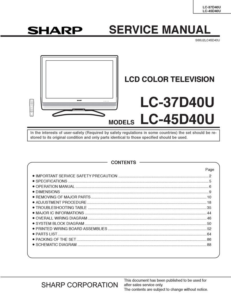 Sharp LC-37D40U User manual