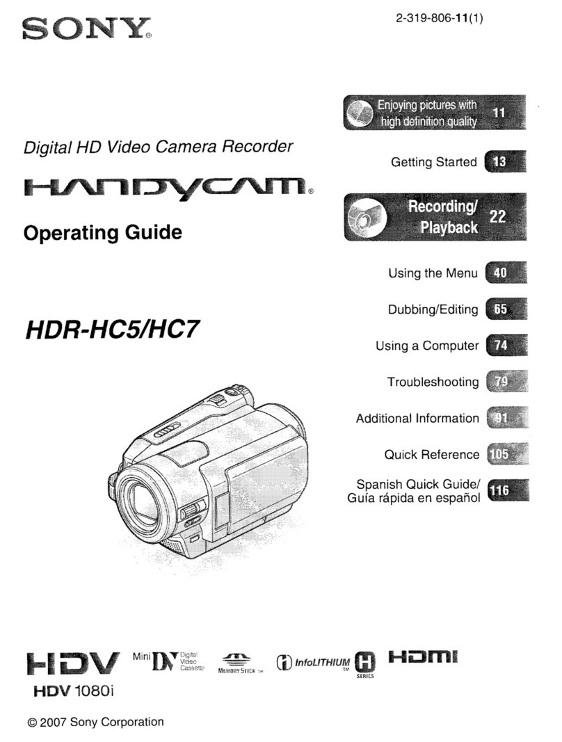 Sony Handycam HDR-HC5 User manual