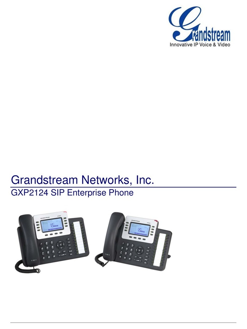Grandstream Networks GXP2124 User manual Grandstream Networks GXP2124 User manual