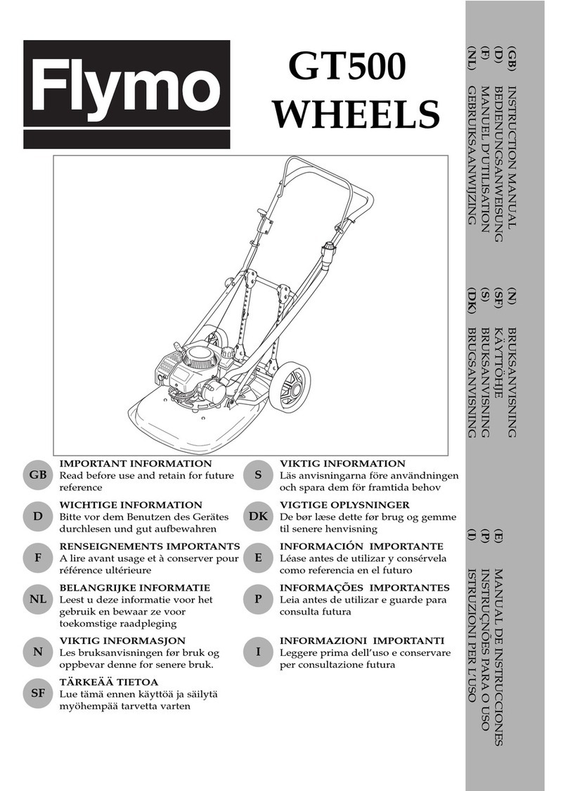 Flymo GT500 WHEELS User manual