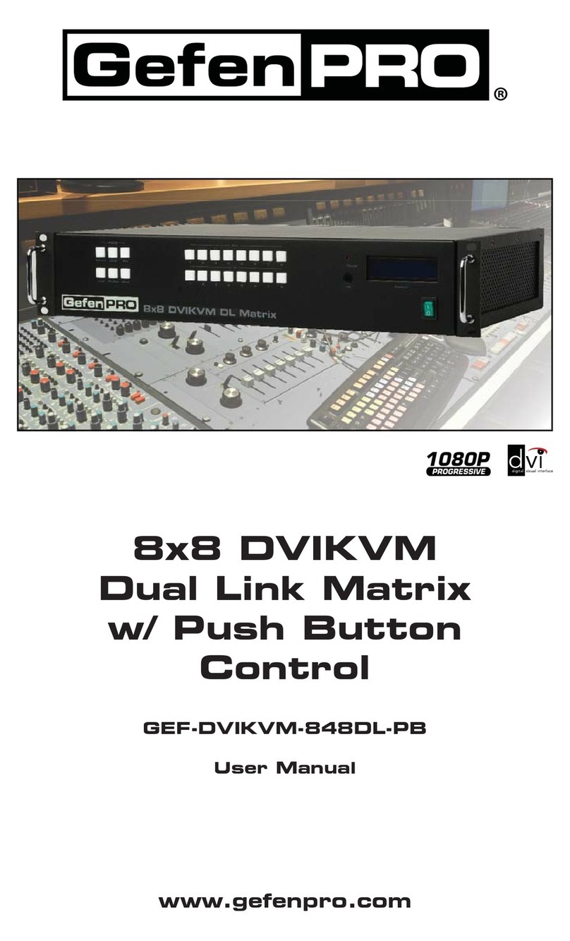 Gefen Pro GEF-DVIKVM-848DL-PB user manual Gefen Pro GEF-DVIKVM-848DL-PB user manual