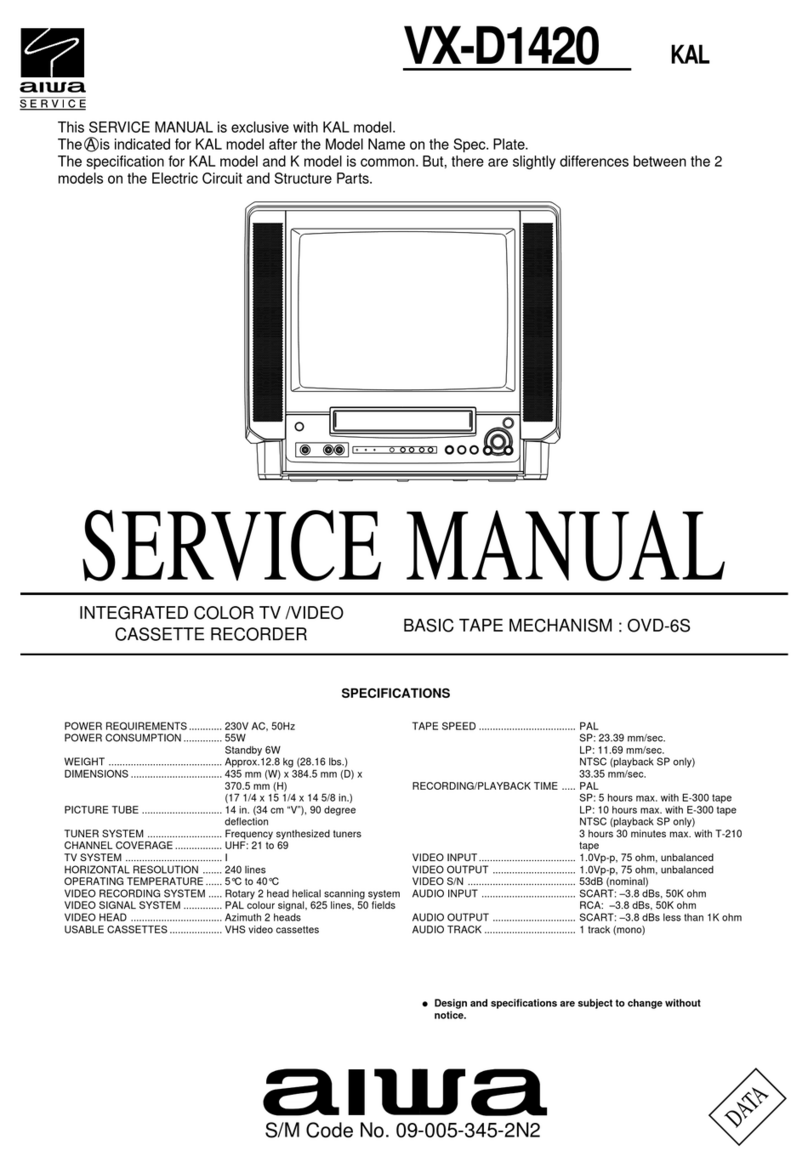 Aiwa VX-D1420 User manual Aiwa VX-D1420 User manual